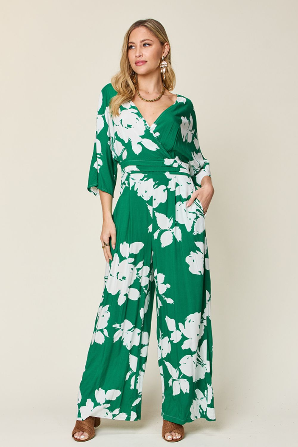 Printed Wide Leg Jumpsuit