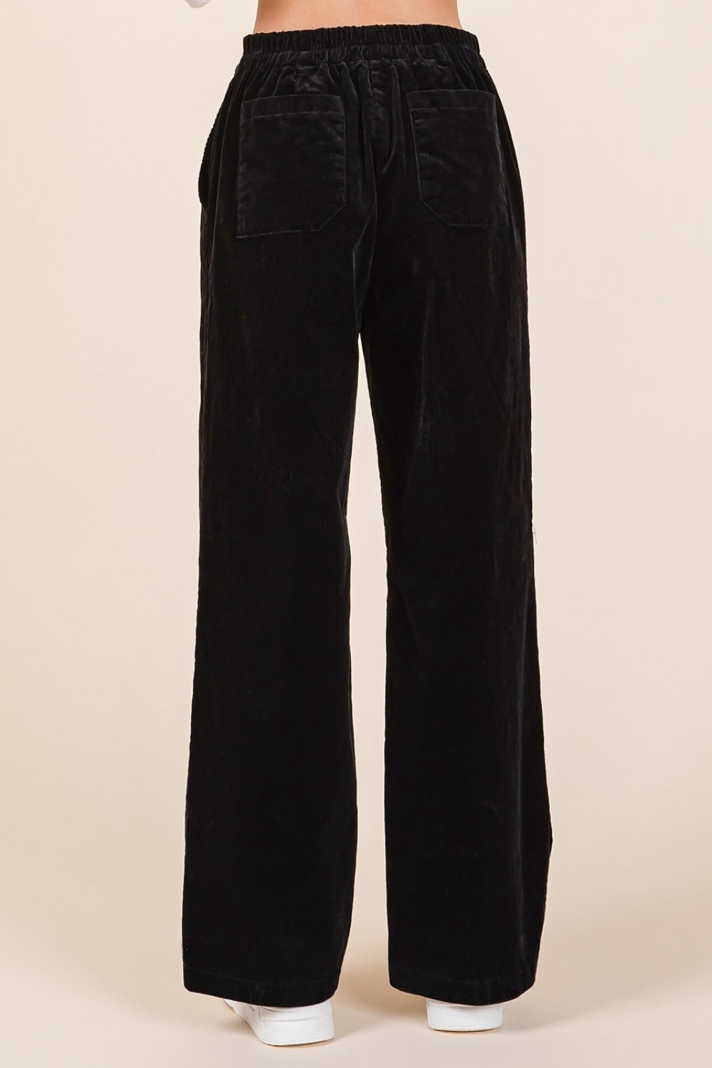 Corduroy Elastic Waist Pants