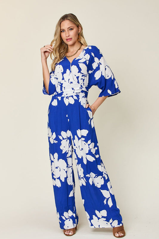 Printed Wide Leg Jumpsuit