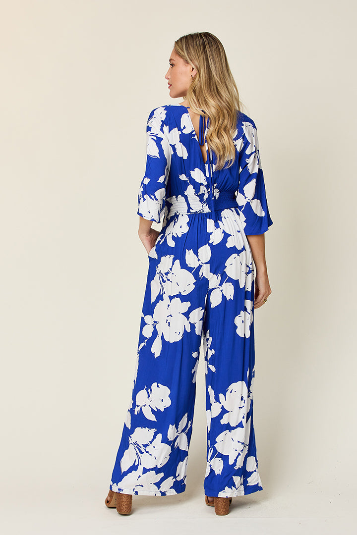 Printed Wide Leg Jumpsuit