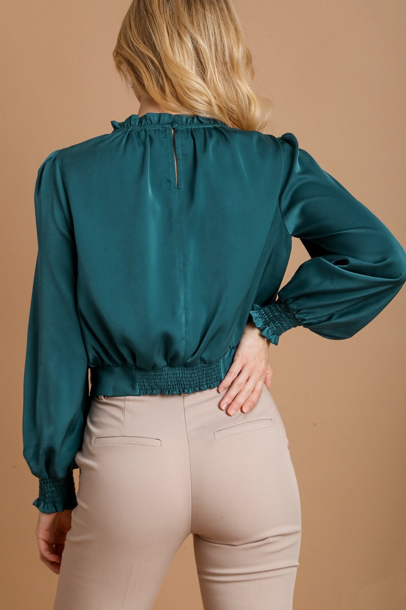 Frill Tied Hem Blouse